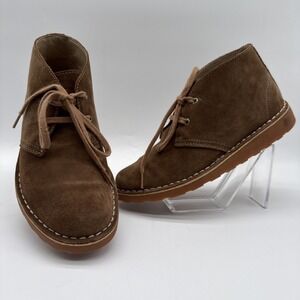 L.L. BEAN Brown Leather Stonington Chukkas Boots Lace Up‎ Shoes Size 7.5 Women's